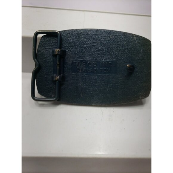 Vintage Monroe Shocks Stagecoach Horses Belt Buckle TASCO IND. DALLAS TEXAS - Picture 5 of 9